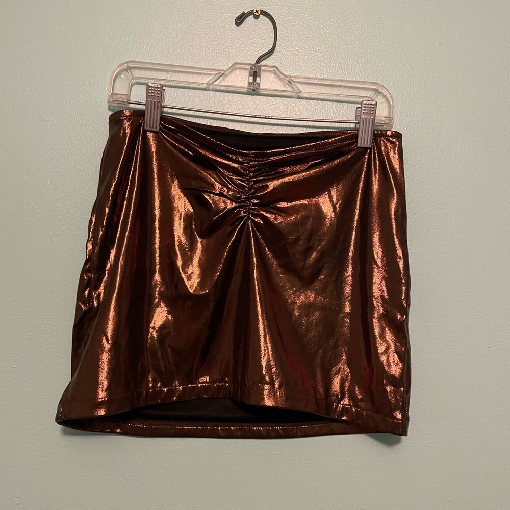 Urban outfitters metallic skirt